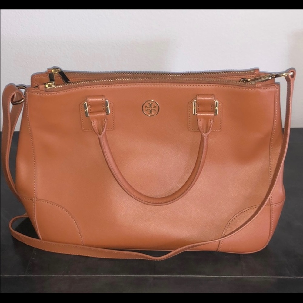 Tory Burch tan crossbody bag